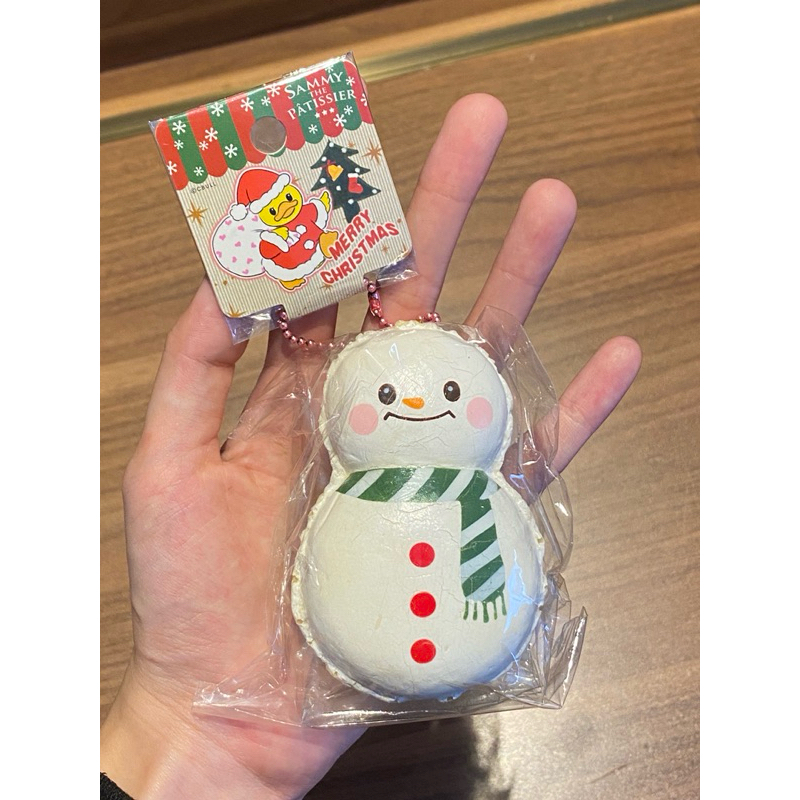Sammy the Patissier Snowman Macaron Squishy (RARE SQUISHY)