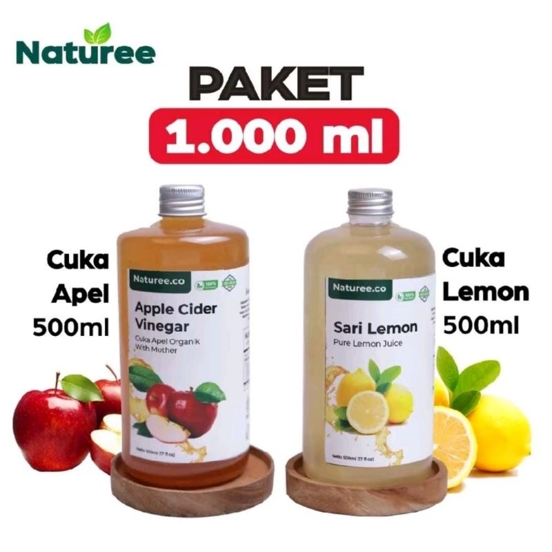 

Naturee - Cuka Apel dan Sari lemon satu Paket Bayar di tempat ar-raihan
