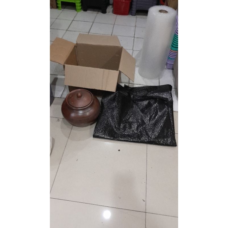 Gentong es Dawet / Gentong Beras / Gentong Air / Kapasitas 7 Liter Air / Gerabah Tanah Liat