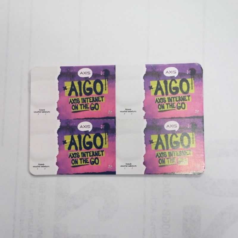 VOUCHER AXIS KOSONG PER 400 SN / 1 KOTAK KECIL 100 LEMBAR