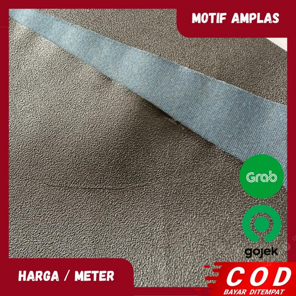 Kulit Motif Amplas Per Meter Jok Motor Mobil Lapisan Gulungan Kualitas Premium PU Leather Murah