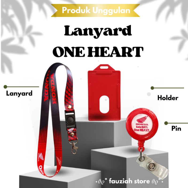 

READY! TALI ID CARD HONDA ONE HEART / LANYARD HONDA ONE HEART , CETAK ID CARD HONDA ONE HEART TERMURAH!!!