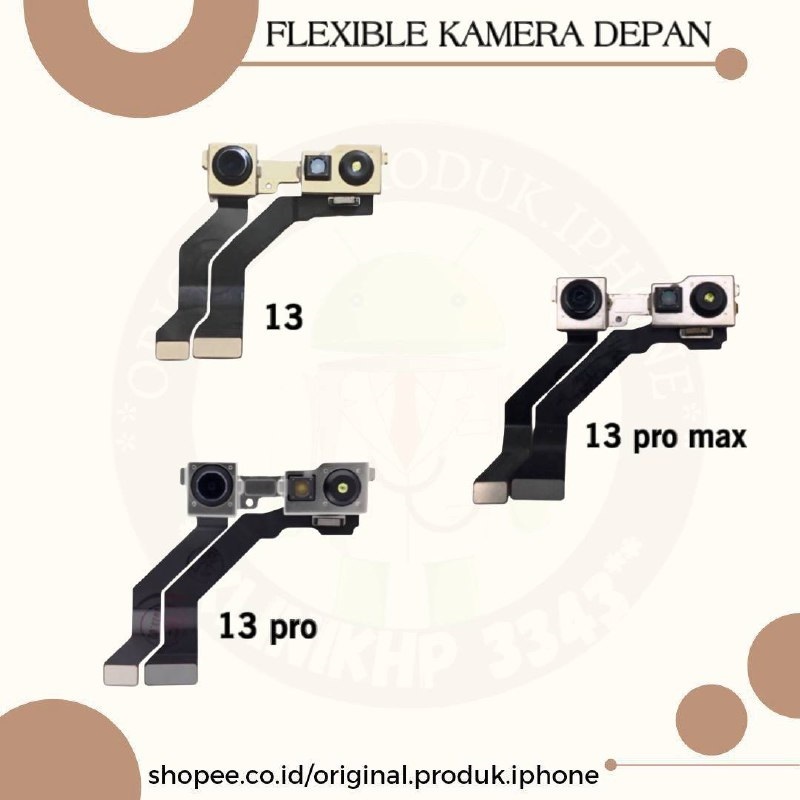 FLEXIBEL KAMERA DEPAN SENSOR 13/13 PRO/13 PRO MAX NEW ORIGINAL