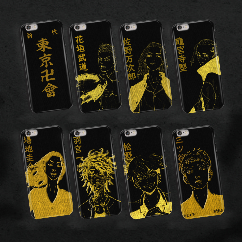 Casing Anime Tokyo Revengers Manji Series Mikey Draken Baji