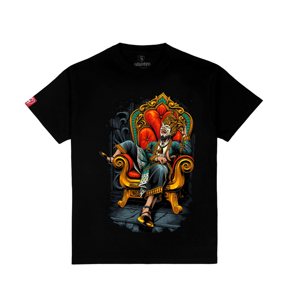 KAOS CULTURE HERO PETRUK DADI RATU | Kaos Wayang Keren Budaya Indonesia Petruk Punakawan Wayang Kuli