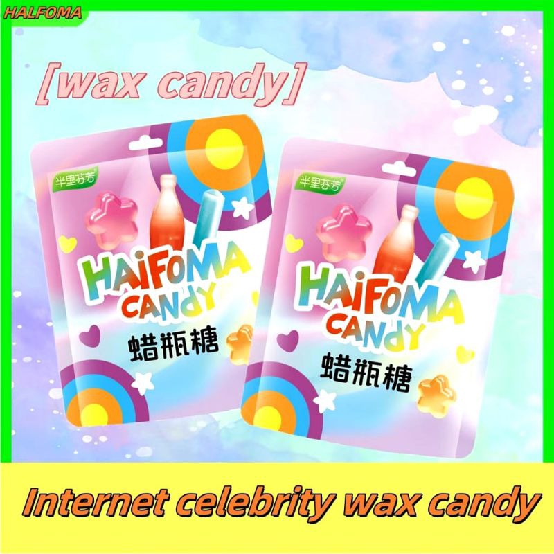 

HAIFOMA WAXBOOTLE CANDY PERMEN LILIN VIRAL BERBAGAI BENTUK REPACK