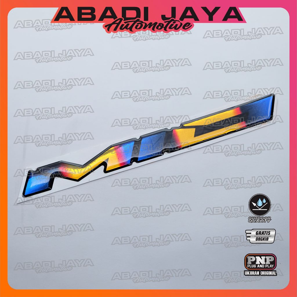 emblem timbul yamaha mio / emblem timbul mio m3 / emblem mio sporty / emblem titanium yamaha mio