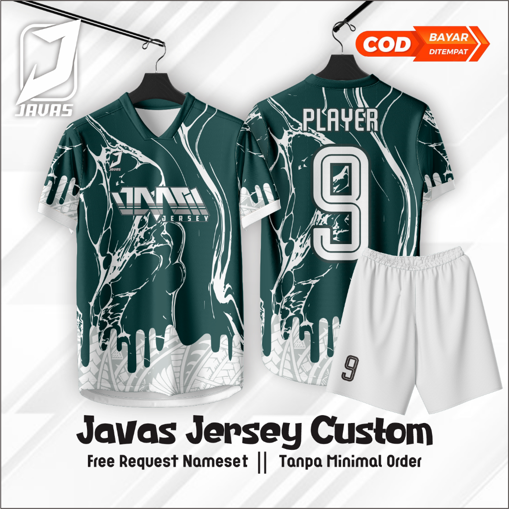 Javas Jersey Futsal Sepak Bola Ungu Stabilo Custom Nama Atribut printing