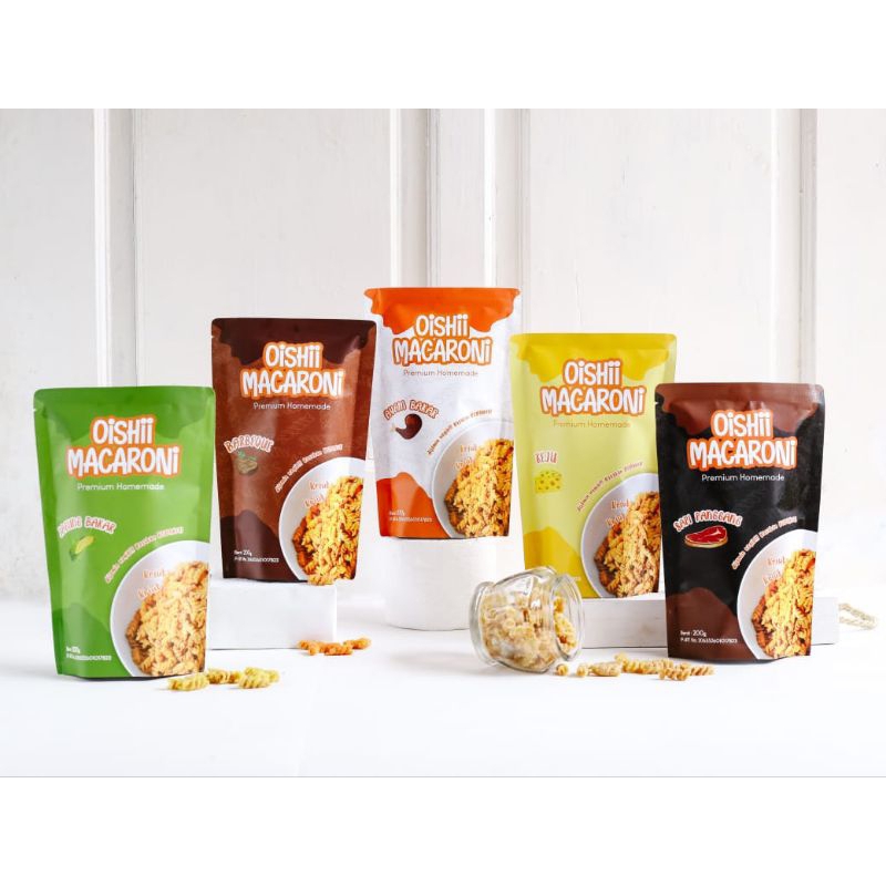 

OISHII MACARONI BALADO PEDAS KEJU PEDAS BBQ PEDAS JAGUNG BAKAR 250GR