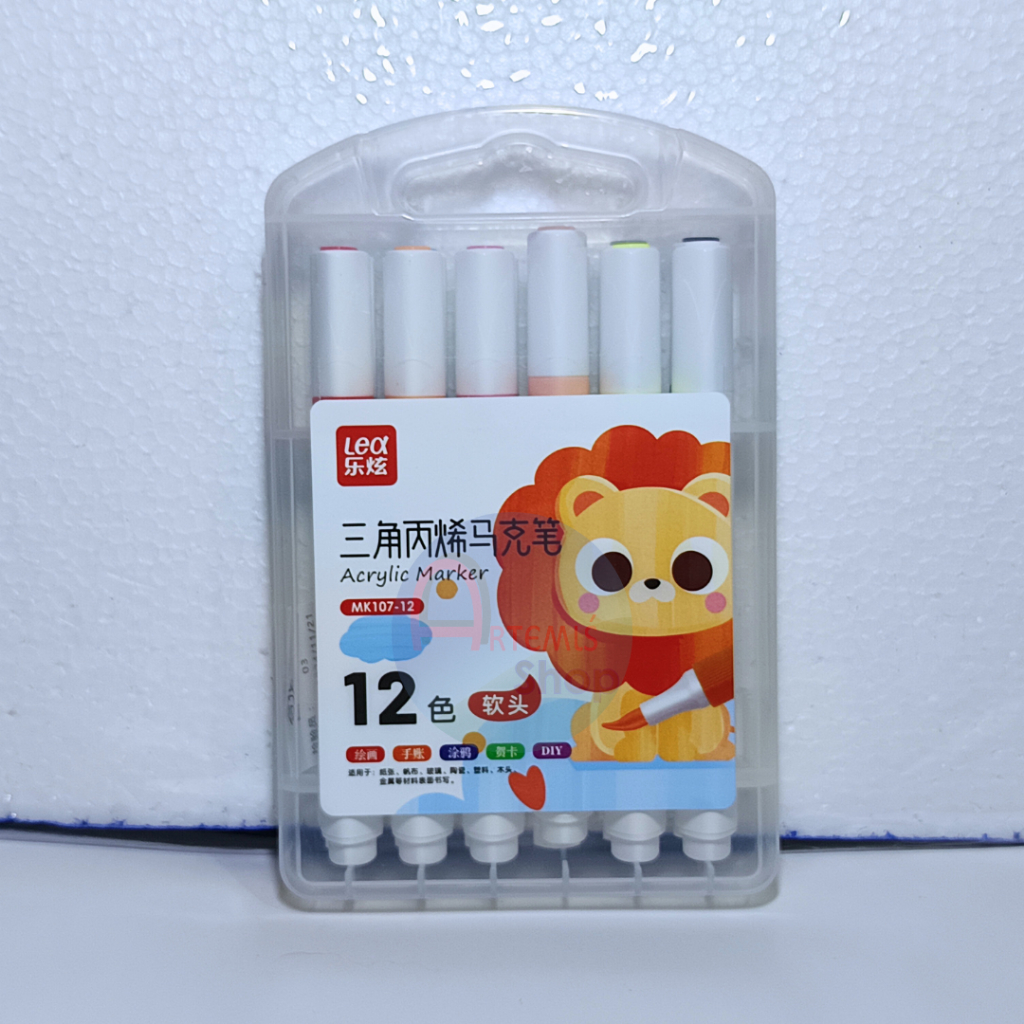 

Spidol Akrilik / Acrylic Marker LEA MK107-12 12 Warna