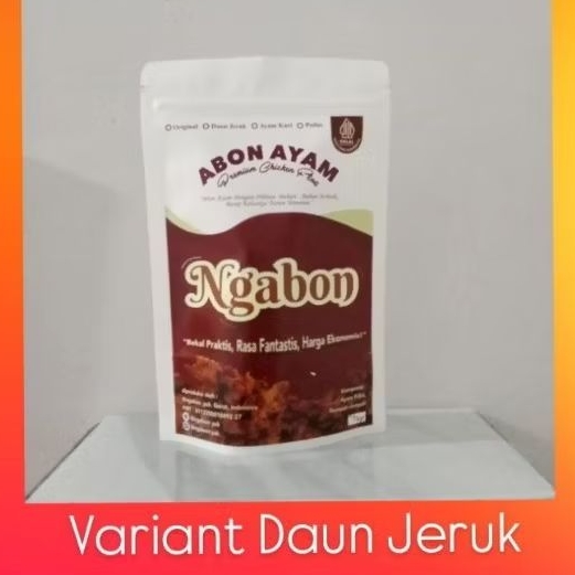 

Abon ayam variant DAUN JERUK - teman makan praktis