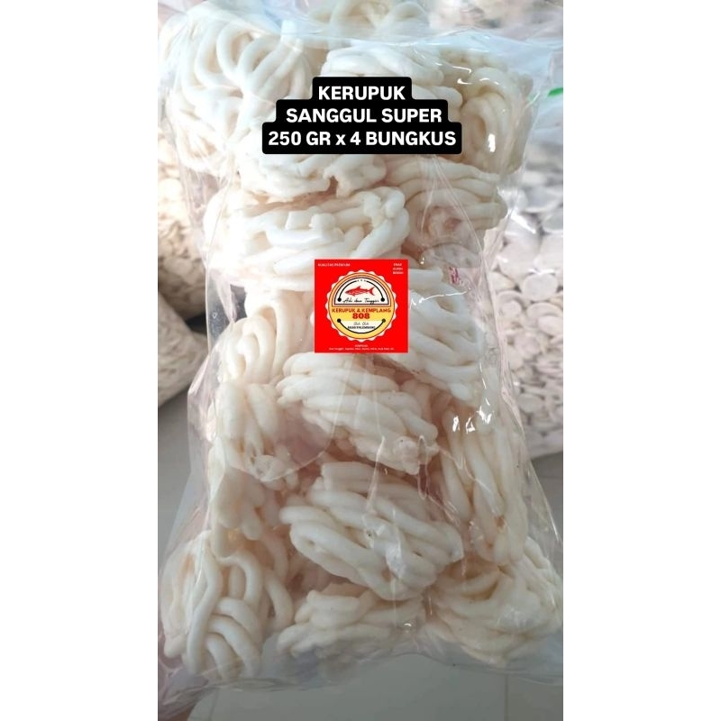 

PAKET 1KG KERUPUK KEMPLANG SANGGUL SUPER IKAN TENGGIRI ASLI KERUPUK KERITING SUPER