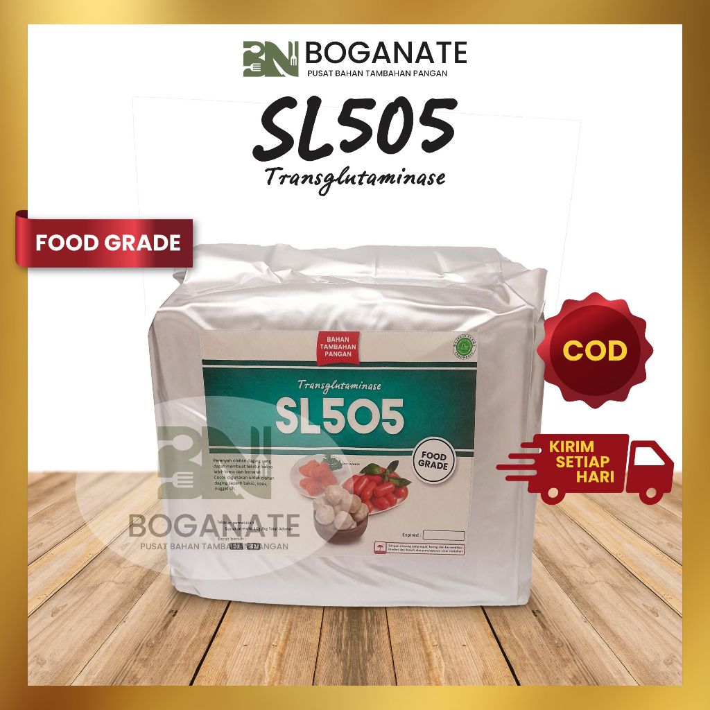 

Perenyah Bakso SL505 (1kg) - Enzim Perenyah Dimsum / untuk bakso, sosis, siomay