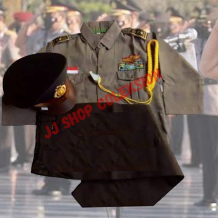 BISA COD Baju Anak Profesi Polisi PaudTkSd Baju Polisi Cilik Baju Polisi Anak Baju Karnaval Polisi A