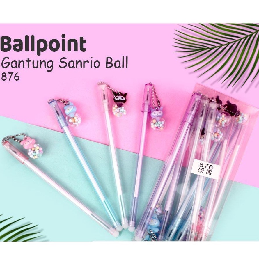 

Bisa Cod 1 PACK 12 PCS BOLPEN GANTUNG PULPEN GANTUNGAN SANRIO PEN GEL GANTUNG KUROMI LUCU
