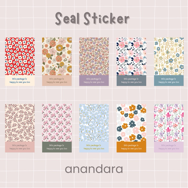 

Anandara - Seal Sticker Stiker Segel isi 5pcs
