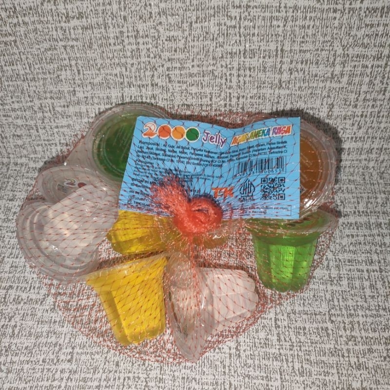 

[1 jaring] 10 cup×40 ml Jelly 2000 jeli Jaring Snack Camilan Anak agar termurah harga terjangkau grosiran