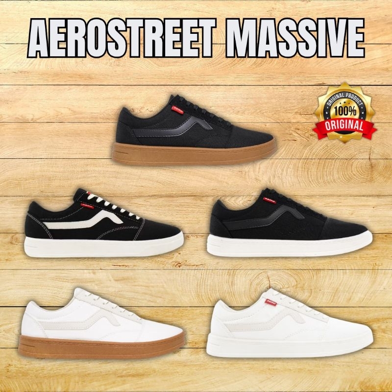 Sepatu Aerostreet Massive 39-44 Original Sepatu Pria Wanita Casual Sekolah Murah Bagus