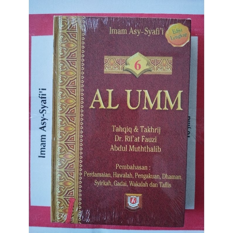 Kitab Terjemahan Al-Umm Jilid 6 Karya Imam Asy-Syafii ( ORIGINAL)