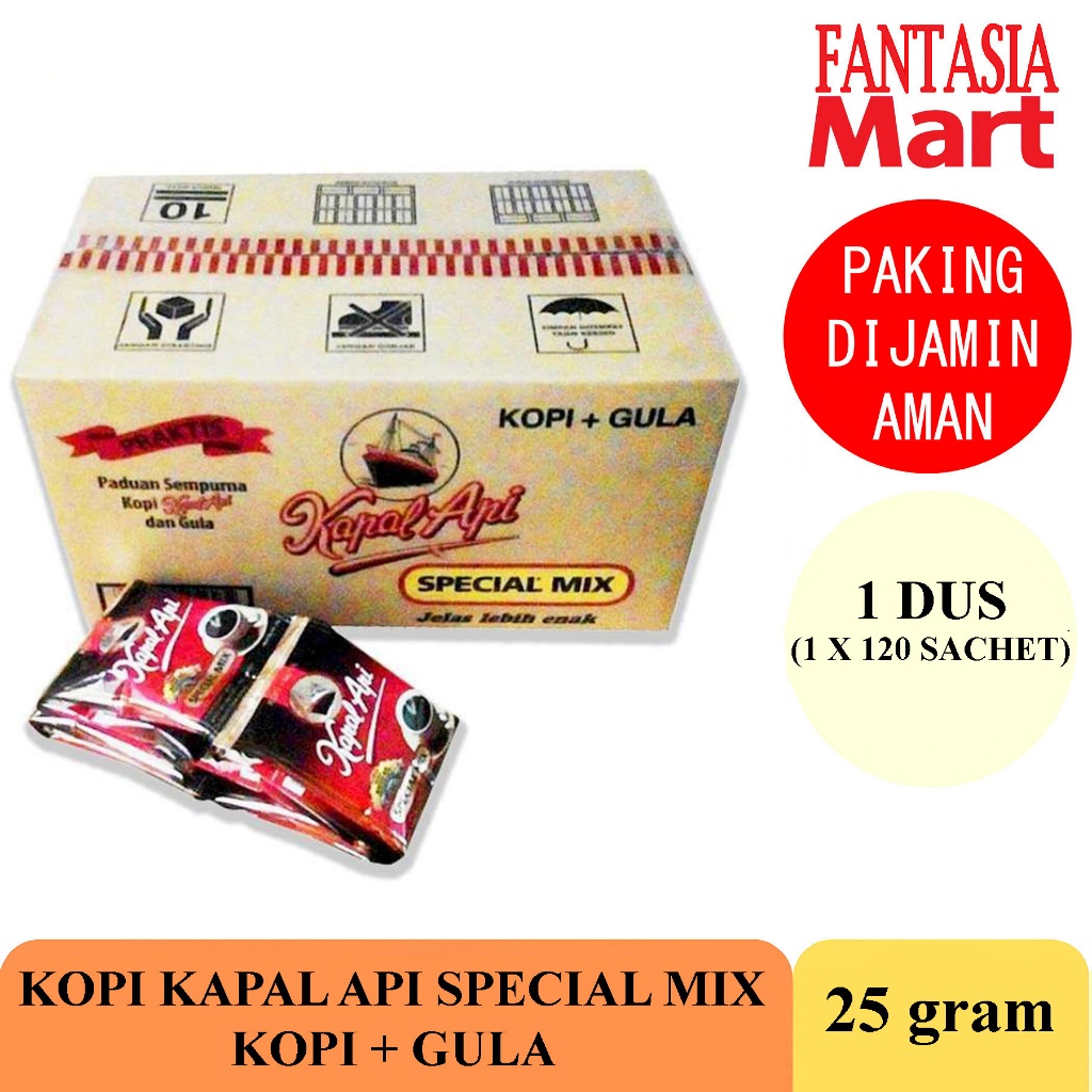 

KOPI KAPAL API SPECIAL MIX 25 GRAM DUS FUN CORNER DENGAN PAKING AMAN