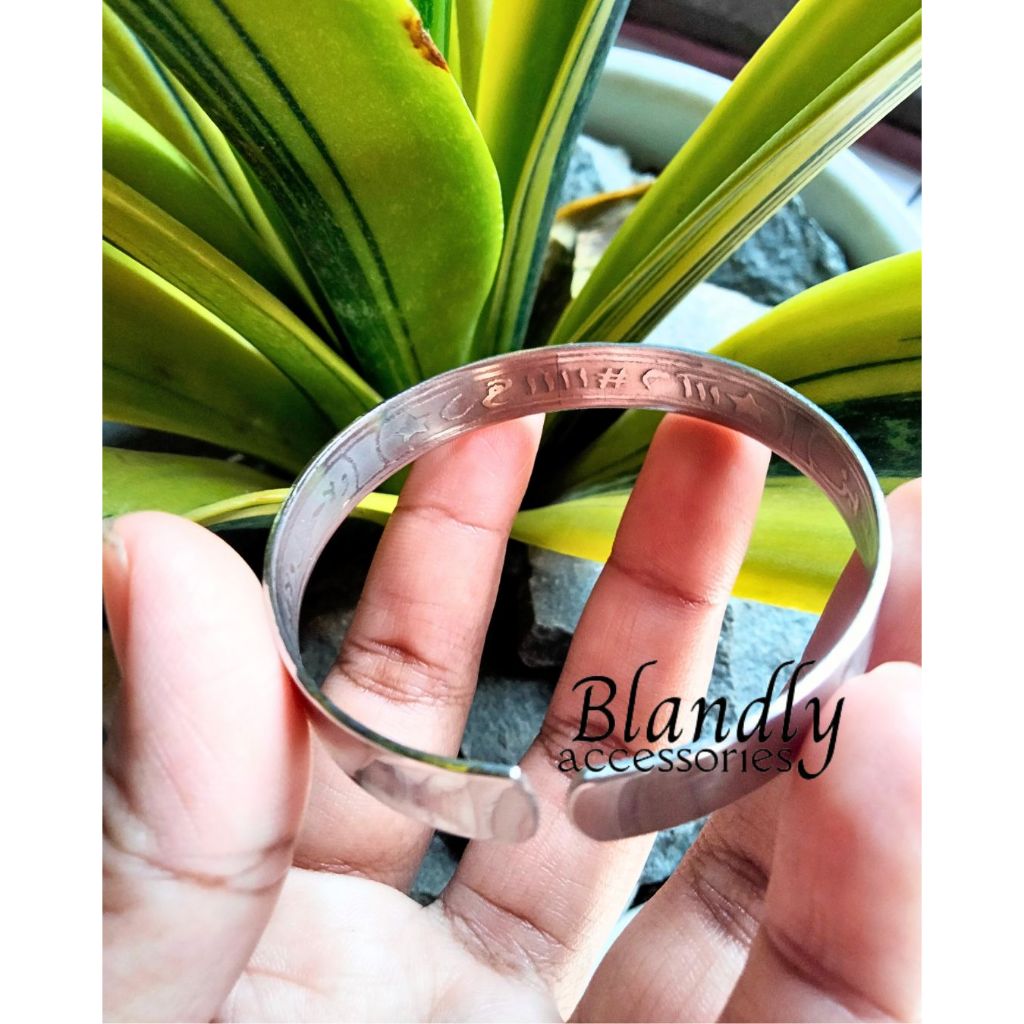 GELANG WAFAQ RAJAH SULAIMAN, MOTIF RAJAH DI DALAM / DIBALIK, SIZE BAYI SAMPAI DEWASA