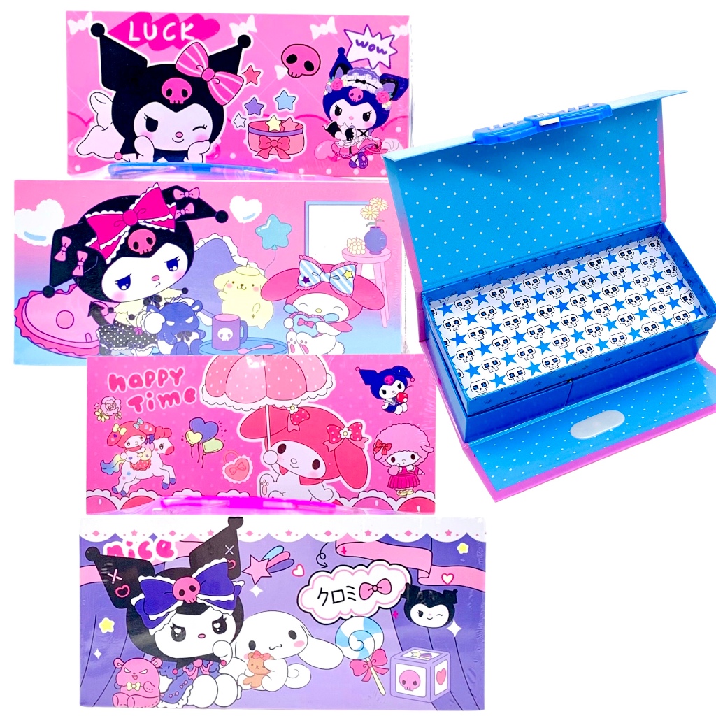 

TEMPAT PENSIL KARTON WJH-08 SANRIO + HANDLE (SUSUN 3) / PENCIL CASE / KOTAK PENSIL DUS