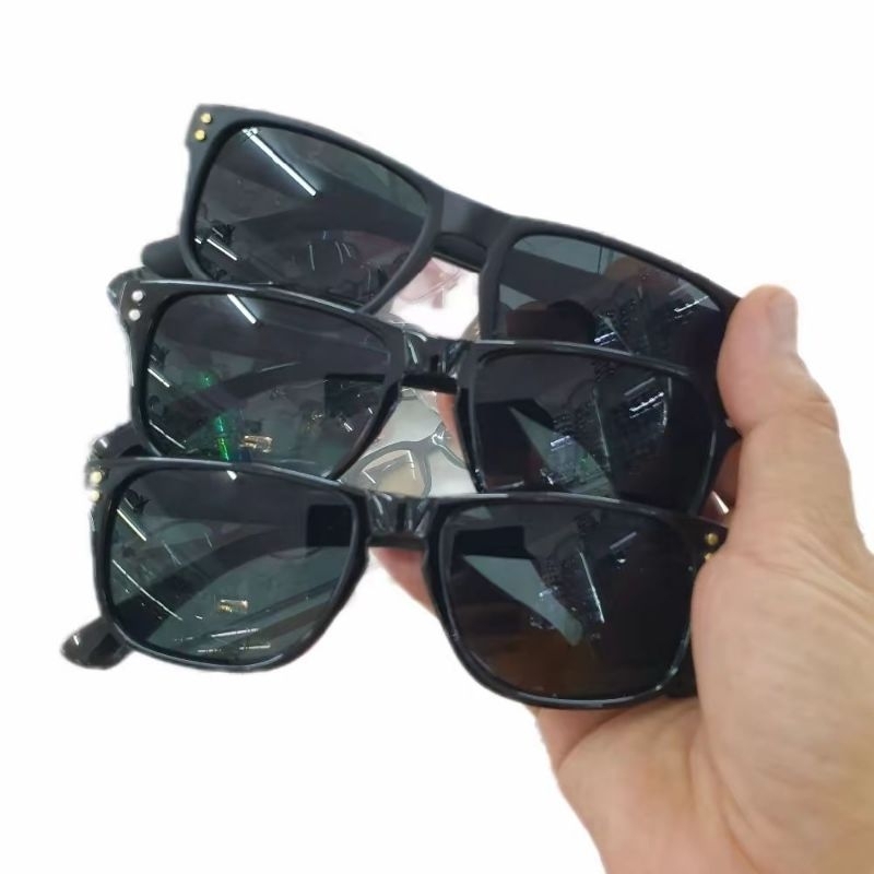 Kacamata Unisex RB Space Hitam Model Persegi dengan Lensa Pelindung UV - Sunglasses, Eyewear