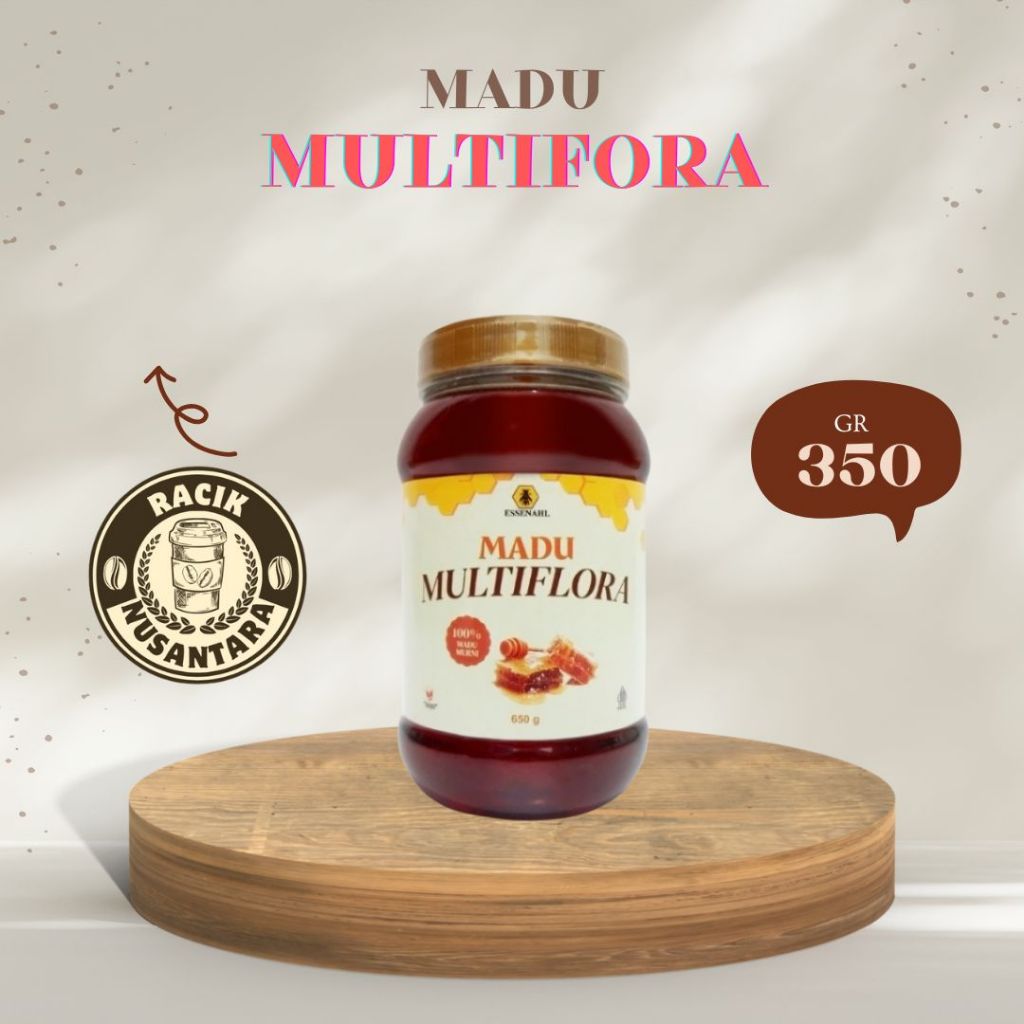 

Madu Murni Asli 100% - Essenahl 350gr - Nektar Multiflora Pure Raw Honey