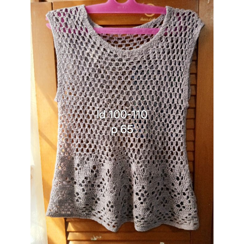 vest wanita oversize korea/vest rajut korean style