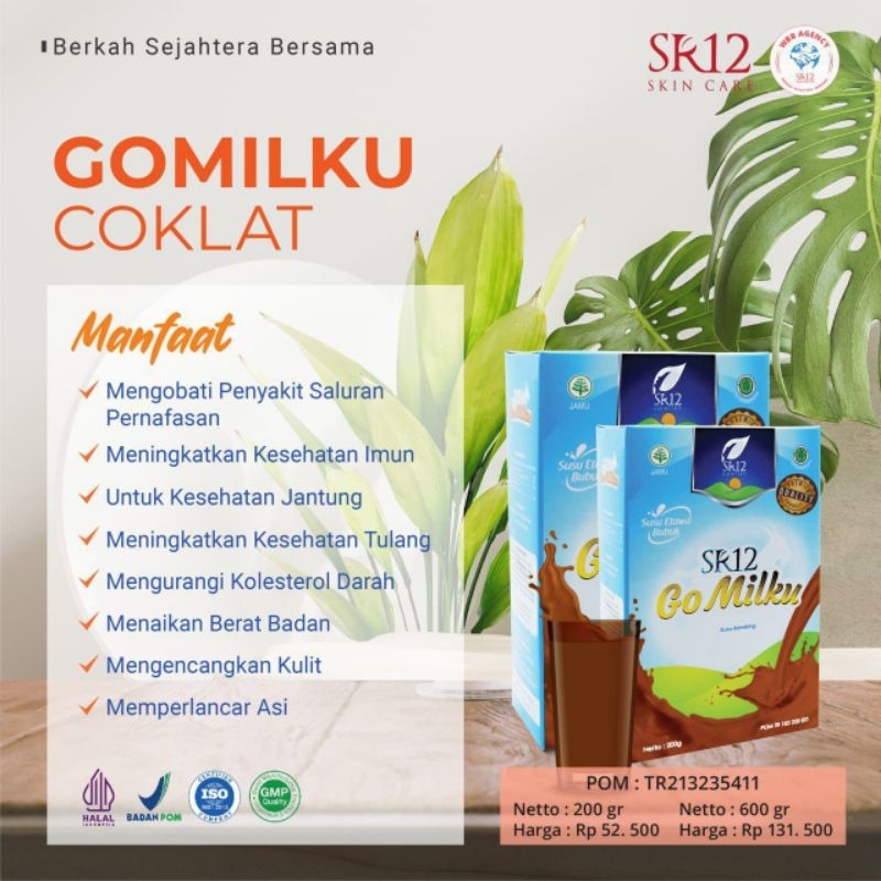 

Go Milku SR12 Susu Kambing Etawa Bubuk Rasa Cokelat Rendah Gula BPOM Halal Dewasa Anak-anak Untuk Jaga Kesehatan