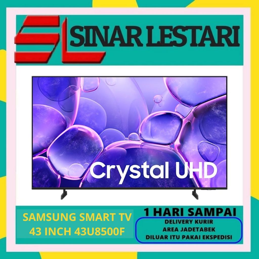 SAMSUNG 43U8500F SMART TV CRYSTAL UHD 4K 43 INCH UA43U8500FKXXD NEW (2025)