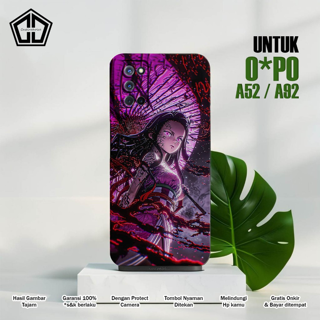 Casing OPPO A92 / A52 - Case OPPO A52 / A92 - ANIME DEMON SLAYER SOFTCASE PROCAMERA CASE HANDPHONE