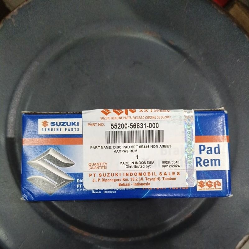 kampas rem Vitara Escudo kapsul sidekick