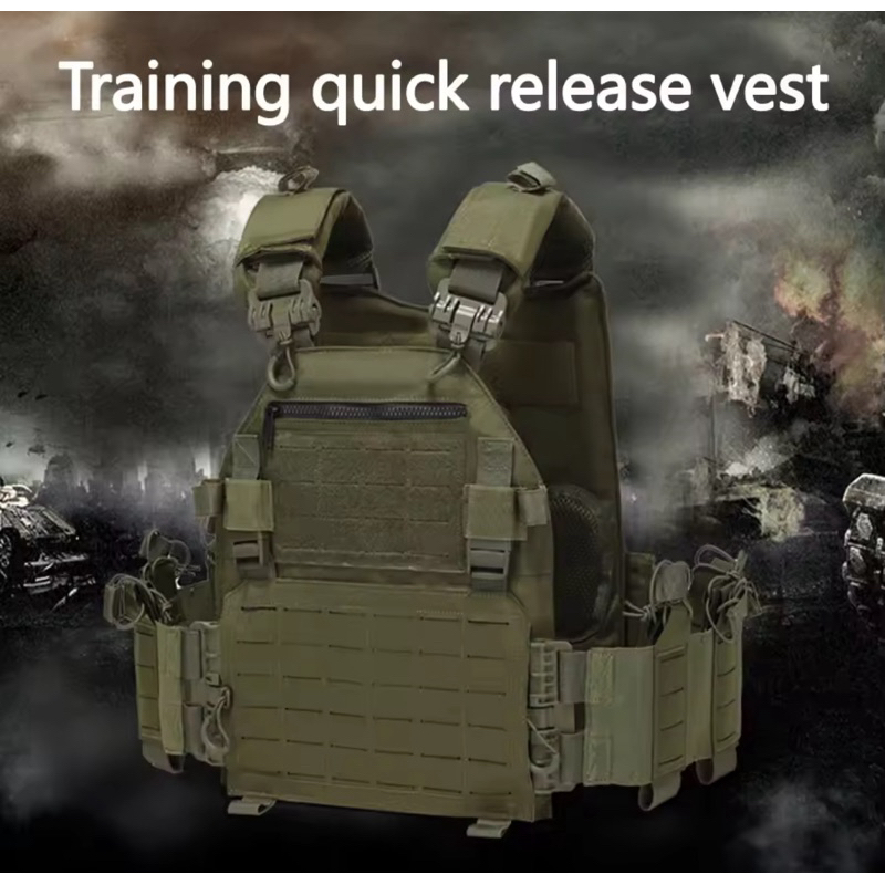 Rompi Vest  set Outdoor Tactical Vest Multifungsi Molle Waterproof Wear Resistant