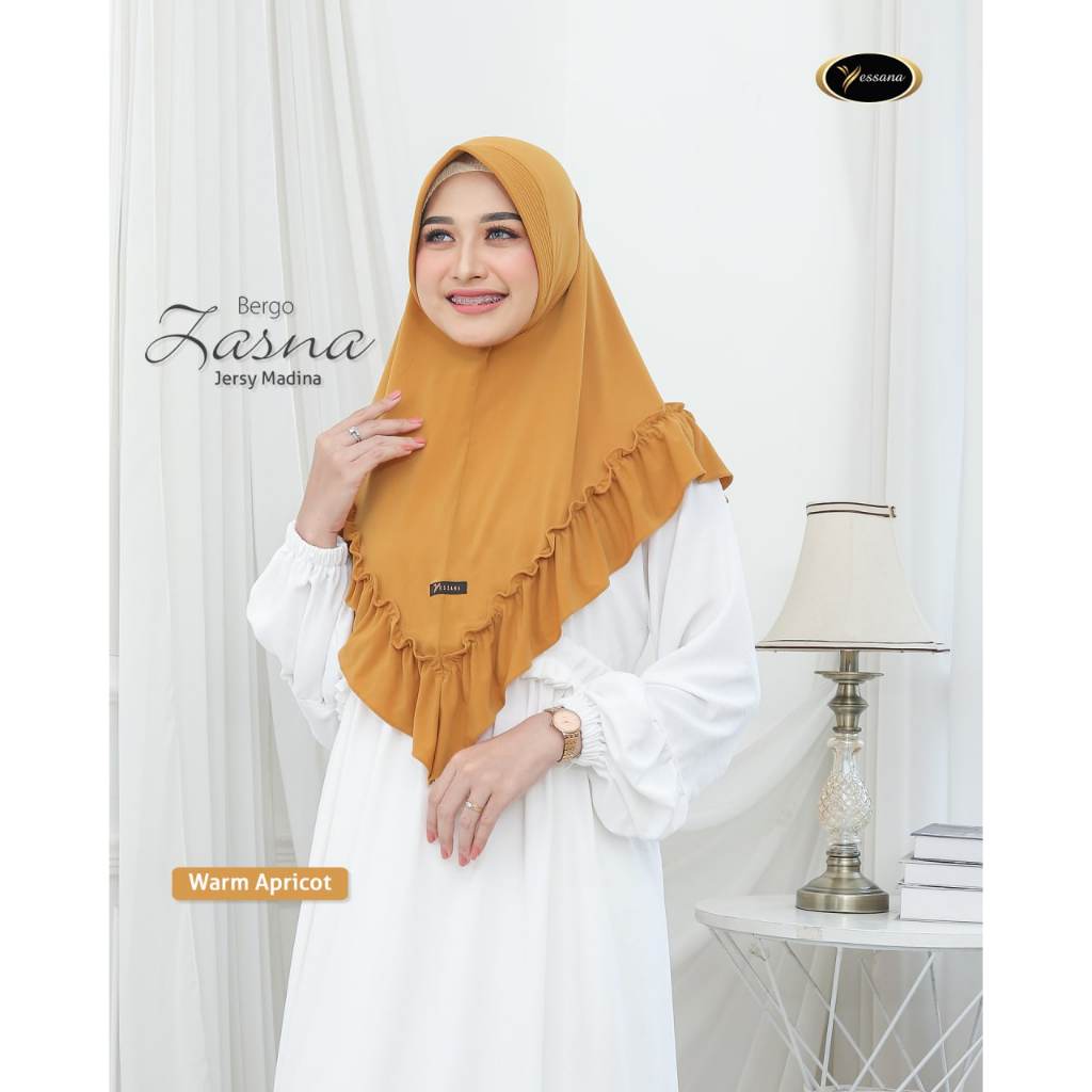 Bergo Jumbo Jersey Hijab Instan Bergo Zasna Yessana