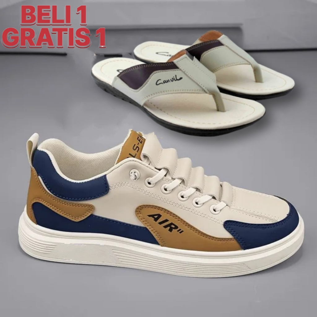 Sepatu Sneakers Cewek Cowok Sepatu Olahraga Running Outdoor Beli Sepatu Gratis Sandal Kulit