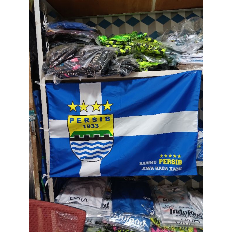 bendera persib ukuran 60×90/bendera persib terbaru