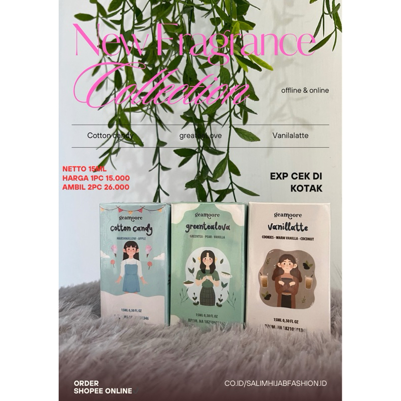 PARFUM GEAMOORE BLUSH SUNNY WANITA || parfume murah wanita 15Ml packing Aman rapi