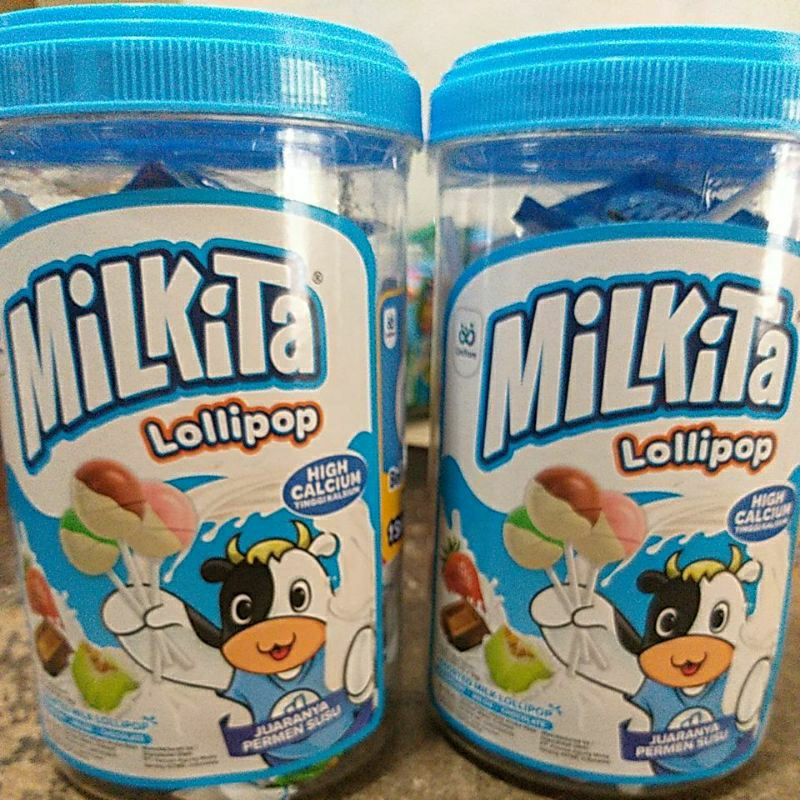

MILKITA ASSORTED MILK LOLYPOP 1 JAR ISI 30 PCS