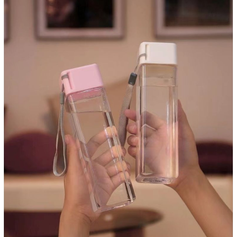 B ( B189 ) MY BOTTLE KOTAK / BOTOL MINUM KOTAK PLASTIK POLOS