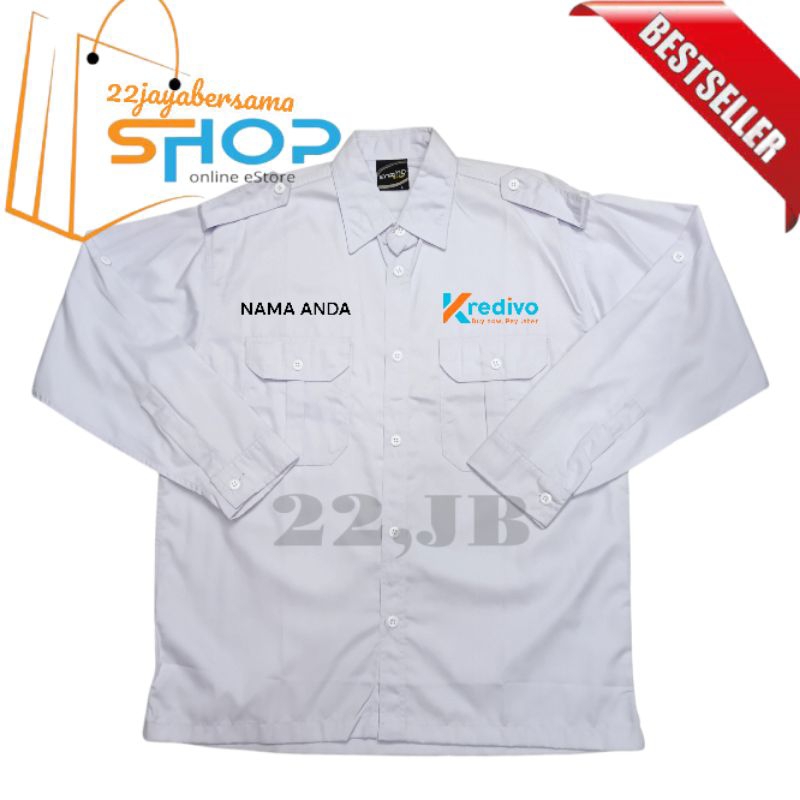 Kemeja Kredivo | Baju Seragam Kredivo bordir