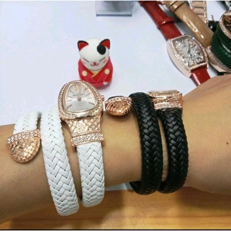 Jam tangan fashion wanita lilit Bvlgari/jam tangan cantik