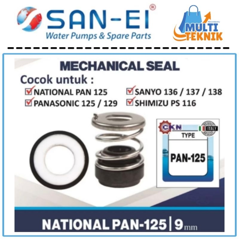 MECHANICAL SEAL Sil Pompa Air SHIMIZU 116 125 129 SANYO 136 137 138