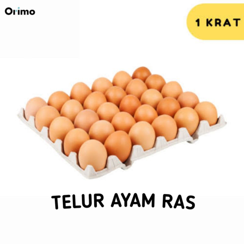 

Telur Ayam Ras Makassar 1 Krat 30 Butir
