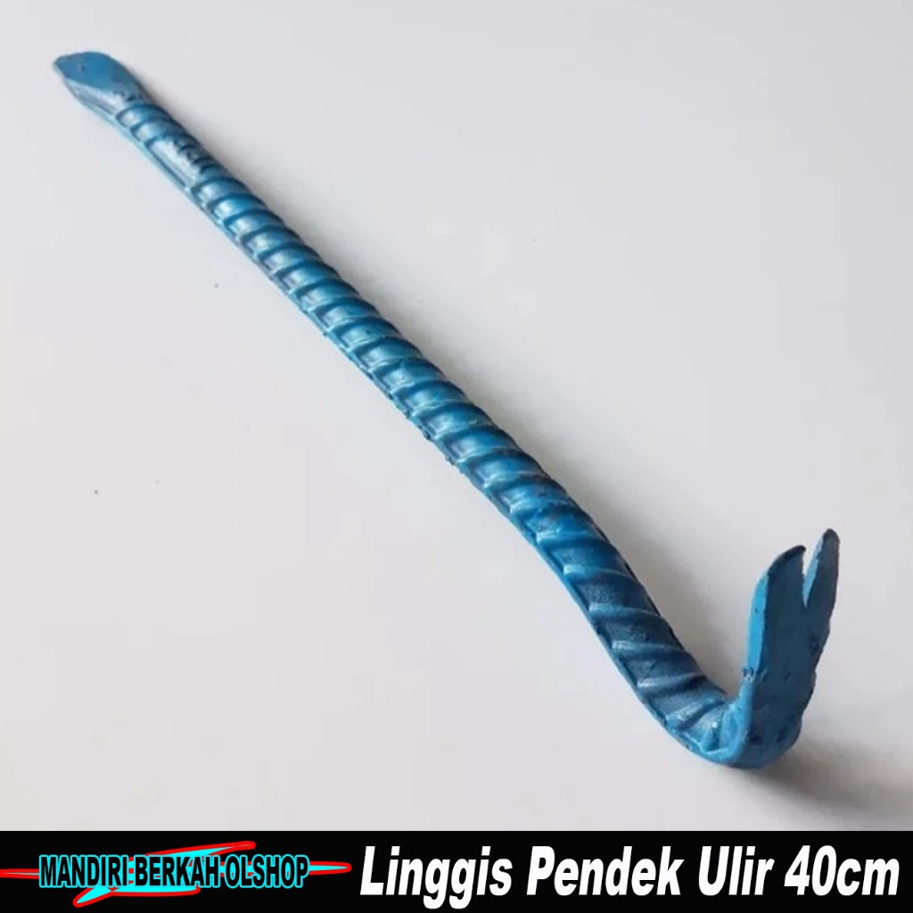 Linggis Pendek Ulir 40cm / Pencabut Paku 40 cm / Linggis Besi Ulir Kecil / Linggis Cabut Paku