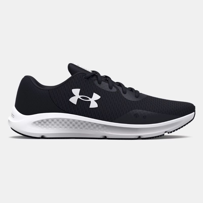 SEPATU RUNNING UNDER ARMOUR CHARGED PURSUIT 3 BLACK ORIGINAL