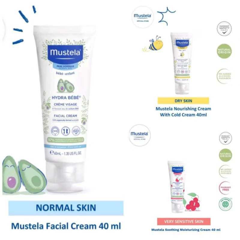 Mustela facial cream 40ml | stelatopia face cream | moisturizing face cream | nourishing face cream 