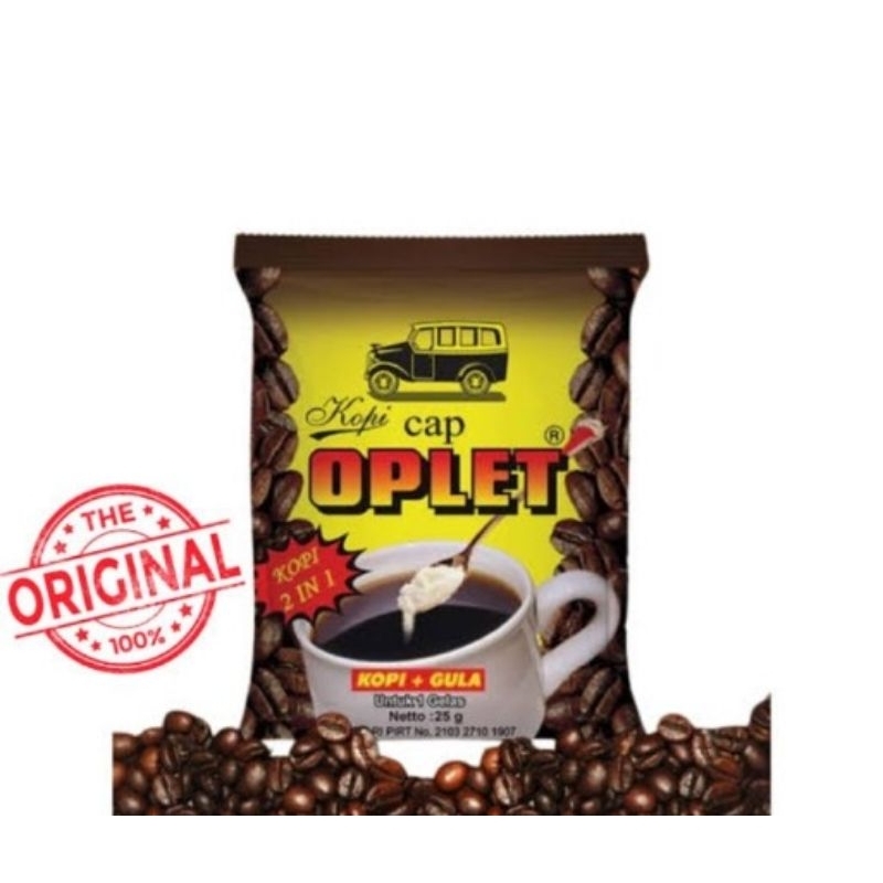 

KOPI CAP OPLET PLUS GULA 1 renceng isi 10 saset nikmat mantap