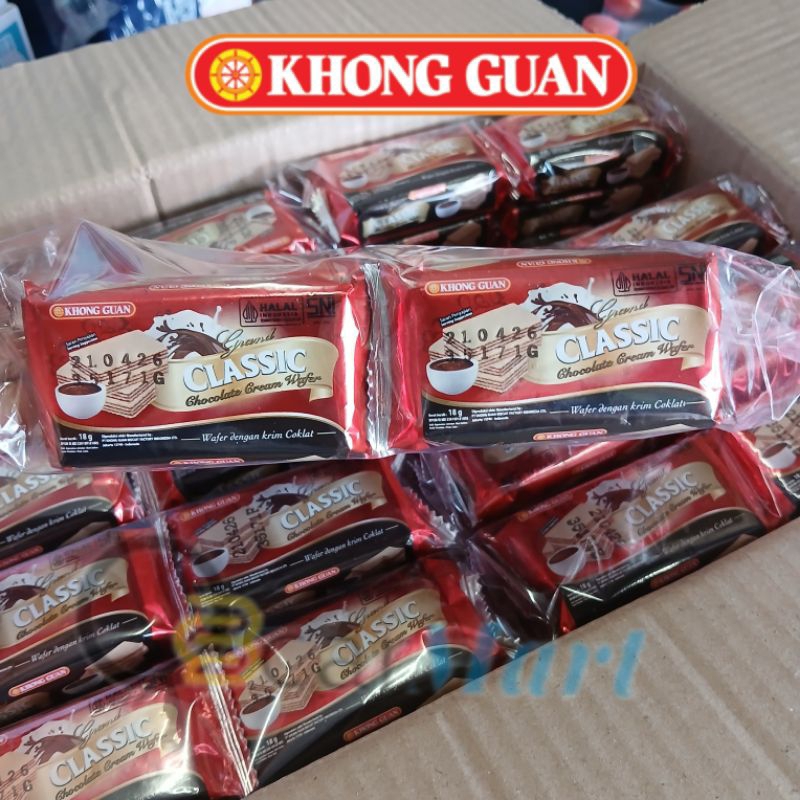 

Biskuit KHONG GUAN CLASSIC isi 10 Wafer Kong Guan 18gr