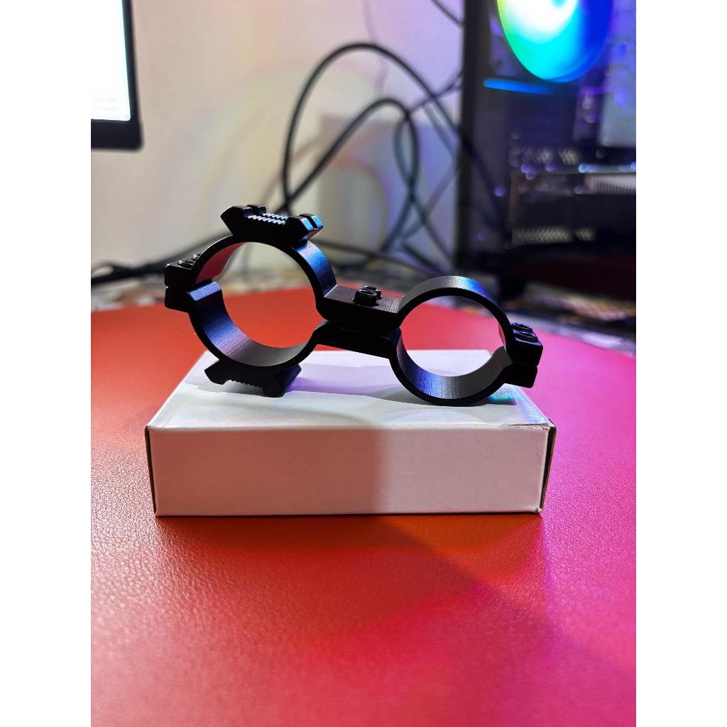 mounting senter tube 30 dan 25 bahan alumunium mounting teleskop